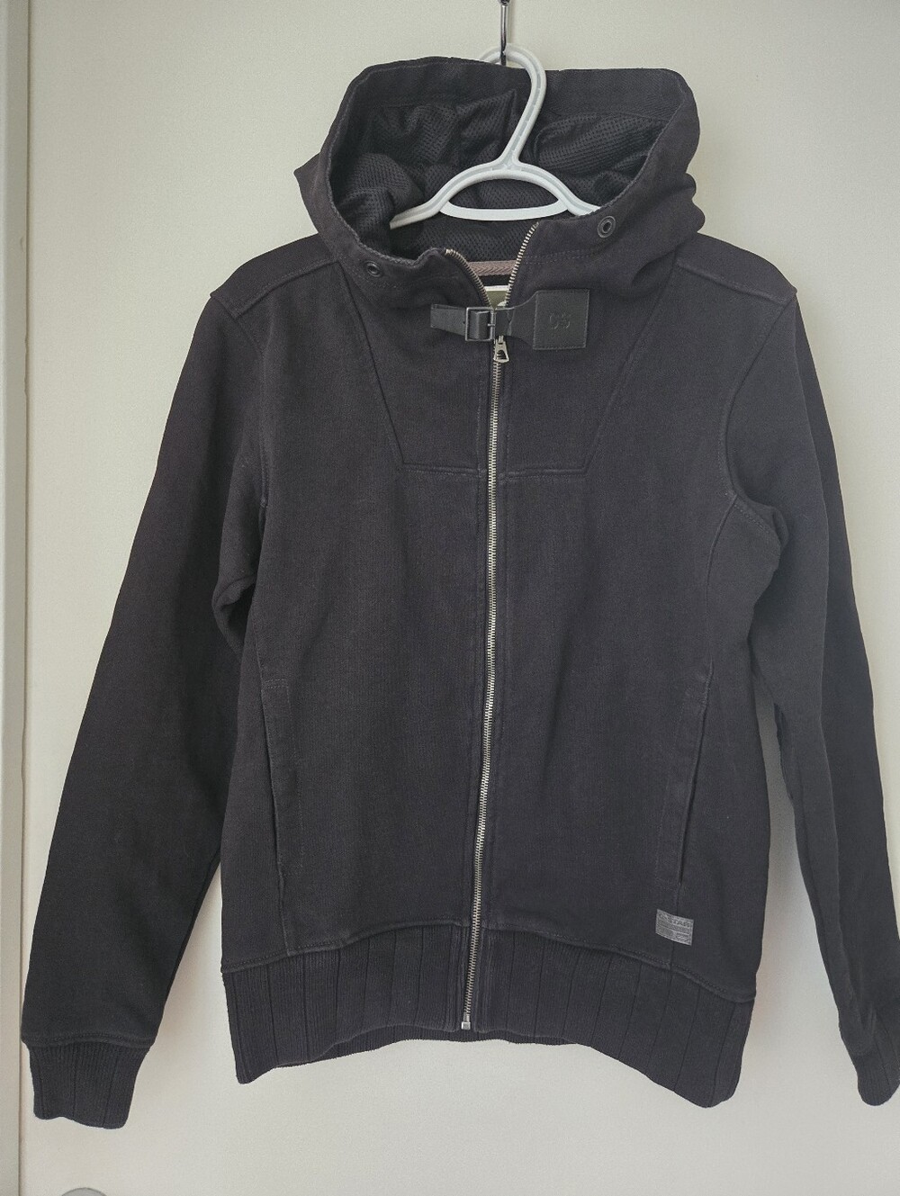 Ladies Raw Zip-Up Hoodie - M